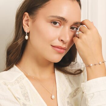 Timeless Pearl Jewellery Set In Sterling Silver And 18k Gold Vermeil, 2 of 12