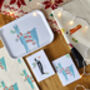 Christmas Mistletoe Llama A6 Recycled Notebook, thumbnail 7 of 11