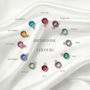 Sterling Silver Infinity Birthstone Sliding Bracelet, thumbnail 5 of 10