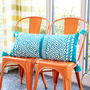 Jaipur Turquoise Large Bolster Cushion, thumbnail 1 of 3