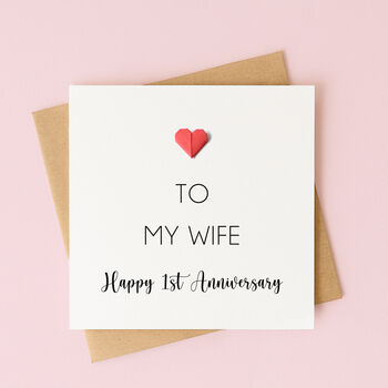 Wedding Anniversary Card For Wife, 3 of 6