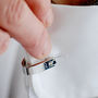 Contemporary Personalised Wrap Cufflinks, thumbnail 2 of 9