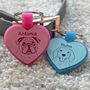 Heart Pastel Silicone Silent Dog ID Tag Personalised, thumbnail 9 of 12