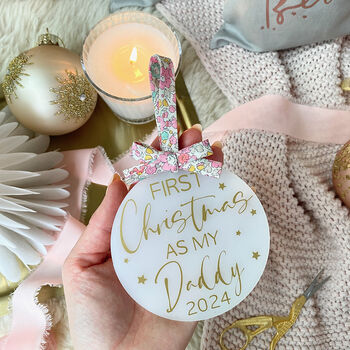 Personalised First Christmas Tree Decoration, 5 of 6