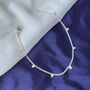 Sterling Silver Grape Summer Payal Indian Anklet, thumbnail 1 of 5