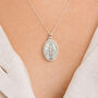 Personalised Sterling Silver Miraculous Medal Necklace, thumbnail 1 of 11