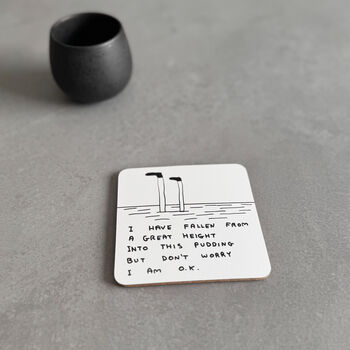 Pudding Coaster – David Shrigley Funny Art Gift, 5 of 5