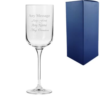 Personalised Engraved Fusion Red Wine Glass Box, 2 of 5