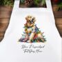 Personalised Golden Retriever In Christmas Lights, thumbnail 6 of 10