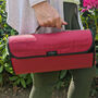 Luxury Two Person Picnic Blanket Mulberry Red, thumbnail 3 of 3