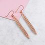 White Topaz Sterling Silver Pod Statement Earrings, thumbnail 3 of 6