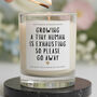 Funny Mum To Be Pregnancy Gift Growing Tiny Human Candle, thumbnail 1 of 6