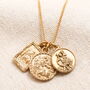 Men's Stainless Steel Vintage St Christopher Charms Long Chain Necklace, thumbnail 1 of 8