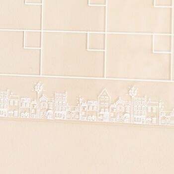Townhouse Design Wipeable Acrylic Wall Planner, 4 of 6