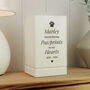 Personalised Pet Wooden Urn With Pawprints, thumbnail 1 of 6