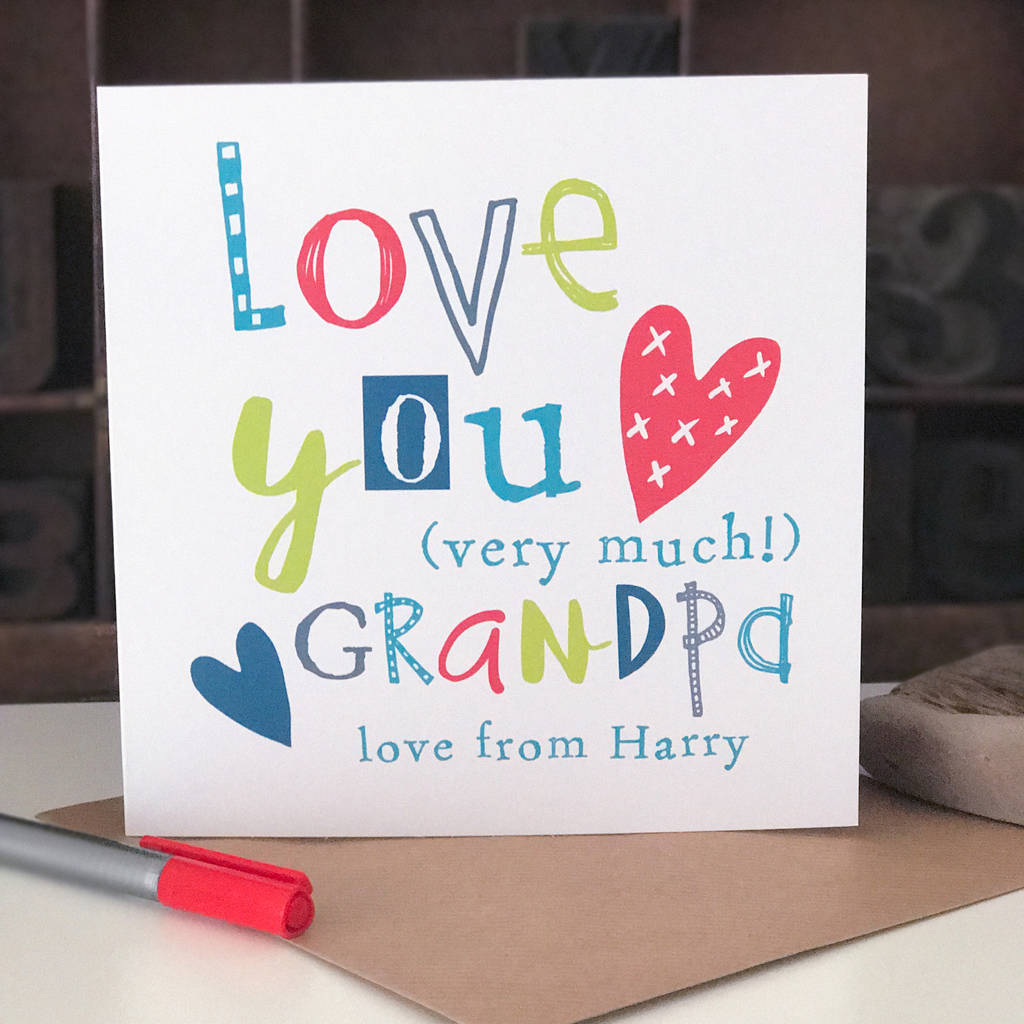 Download Personalised Card For Grandpa By Bird&Bloom ...
