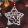 Personalised Star Christmas Decoration, thumbnail 1 of 5