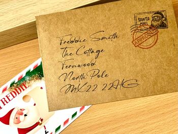 Naughty Or Nice Personalised Christmas Santa List Scratch Card With Envelope, 7 of 7