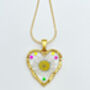 Heart Necklace With Real Daisy In Gold Or Silver, thumbnail 2 of 10