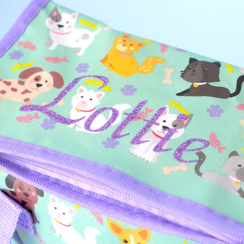 Personalised Cats And Dogs Lunch Bag, 3 of 4