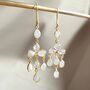 Moonstone Chandelier Dangle Earrings, thumbnail 1 of 4