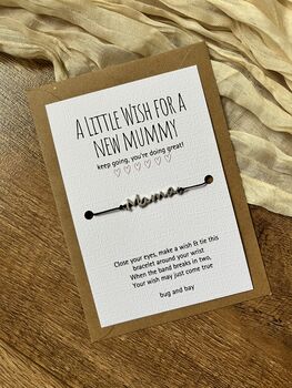 New Mummy / New Mum Wish Bracelet, 5 of 6