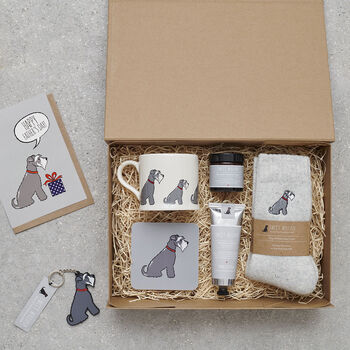 Salt And Pepper Schnauzer Cufflinks Personalised Dog Lover Gift, 12 of 12