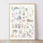 Floral By The Seaside Childrens Print, thumbnail 2 of 3