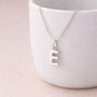 Tiny Personalised Sterling Silver Initial Pendant Necklace – Choose Your Letter, thumbnail 1 of 6
