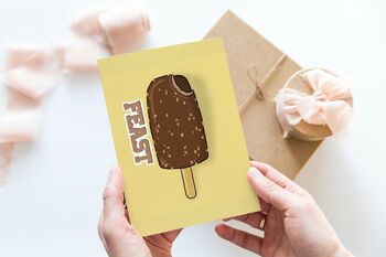 Retro Feast Ice Lolly Greetings Card, 2 of 2