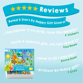 Personalised Ocean Friends Birthday Jigsaw Puzzle, 6 of 10