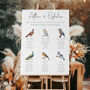 Bird Themed Wedding Table Plan, thumbnail 1 of 9