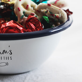 Personalised Enamel Sweet Bowl, 4 of 4