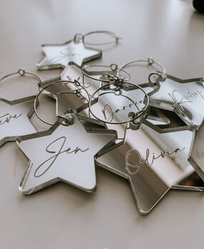 Personalised Star Wine Glass Charm, 4 of 4