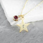 Personalised Gold Plated Star Birth Crystal Necklace, thumbnail 6 of 11