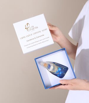 Crystal Soap With Real Crystal Inside Lapis Lazuli Gem, 8 of 8