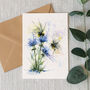 Bee's In Cornflowers, Greeting Card, thumbnail 2 of 3