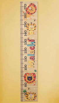 Personalised Lion Height Chart, 2 of 3