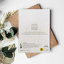 Black And White Thank You Plantable Seed Paper Card, thumbnail 2 of 2