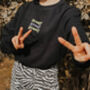 Freaky Freaky Freaky Slogan Sweatshirt, thumbnail 3 of 5
