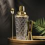 Luxury Gold Cocktail Shaker, Jigger And Stirrer Set, Glass Cocktail Shaker Set, Cocktail Mixing Set, thumbnail 1 of 8