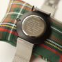 Men's Minimalist Watch With Silver Mesh Strap, thumbnail 2 of 5