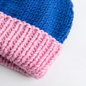 Toddler Merino Hat Easy Knitting Kit, 7 of 8