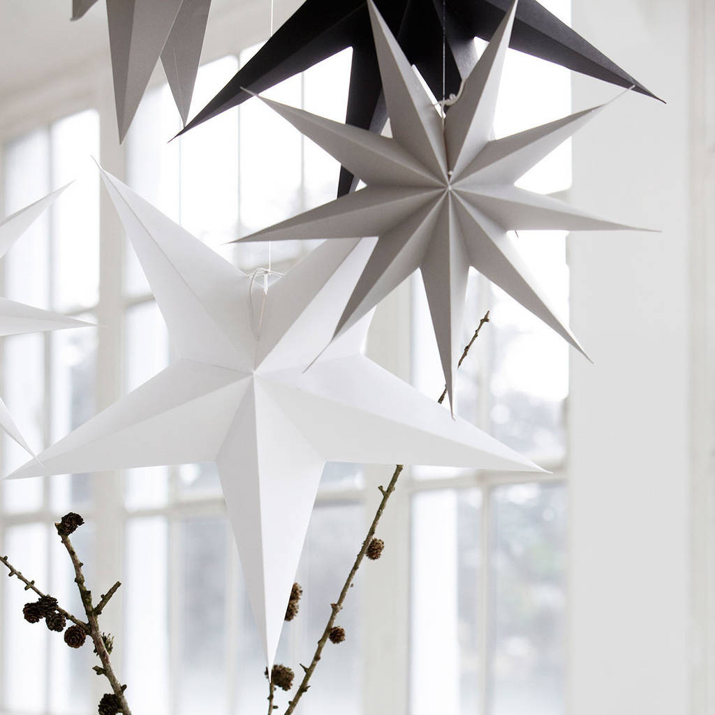 Hanging Paper Star Decoration