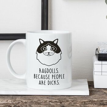 Funny Ragdoll Cat Mug, 2 of 4