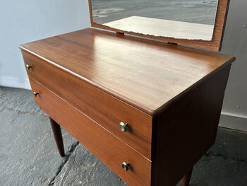 1960s Mid Century Vintage Chest Of Drawers With Mirror, 5 of 7