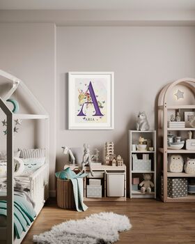 Personalised Unicorn Alphabet Poster, 3 of 12