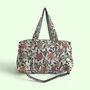 Large Weekend Duffle Bag | Garden Floral Block Print, thumbnail 1 of 5