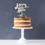 Personalised Heart Arrow Cake Topper, thumbnail 7 of 7