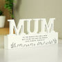 Personalised Floral Wooden Mum Ornament, thumbnail 1 of 4